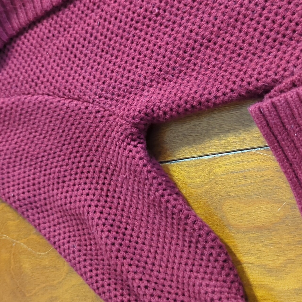 Duluth Trading Co Long Cardigan Medium Burgandy - Picture 13 of 13